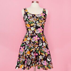 Kate Gabrielle retro floral sample dress size Small